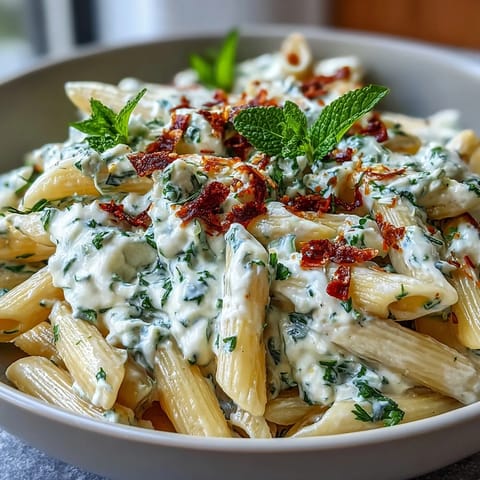 Vibrant pea and ricotta pasta with mint, a creamy vegetarian dish perfect for spring meals.  