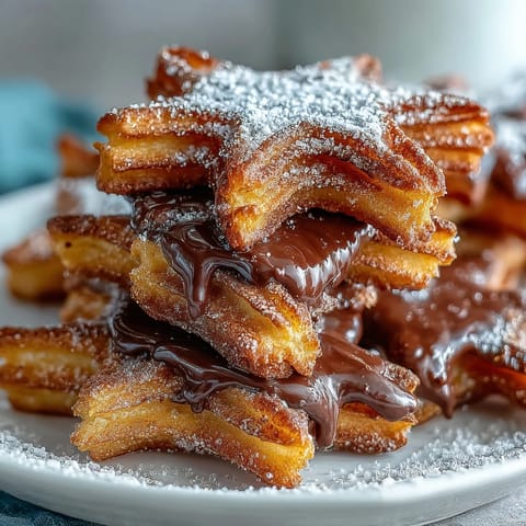 2. Crispy on the outside, soft on the inside, these bite-sized churro treats are tossed in cinnamon sugar and served with silky chocolate sauce.