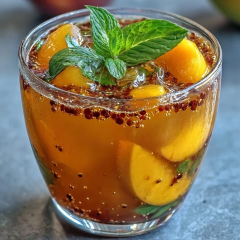 Mango Peach Sparkling Tea