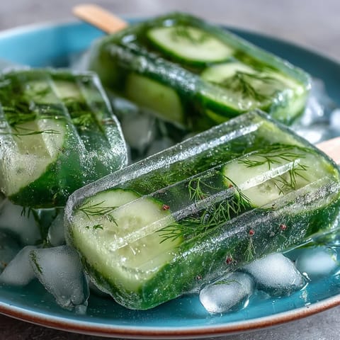 Tangy Pickle Juice Popsicles, a viral frozen treat, ready for summer enjoyment.