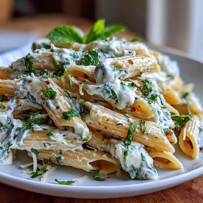 Fresh pasta with sweet peas, ricotta, and mint, finished with lemon zest and Parmesan for a light dinner.  