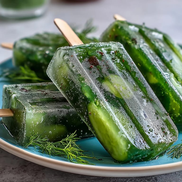 Refreshing Pickle Juice Popsicles cooling you down on a hot American afternoon.