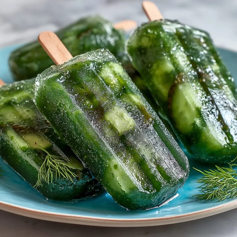Viral TikTok Pickle Juice Popsicles, a refreshing, easy, and unexpected chilled dessert.