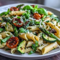 Spring Pasta Primavera Fresh Veggies