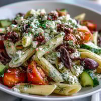 Summer Pasta Greek Olives Feta